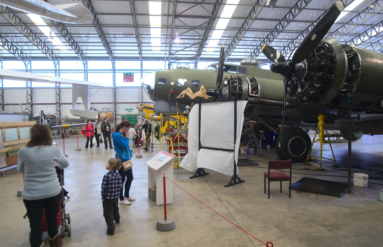 We wander over to Memphis Belle, from A Day Out at Duxford, Cambridgeshire - 9th March 2014