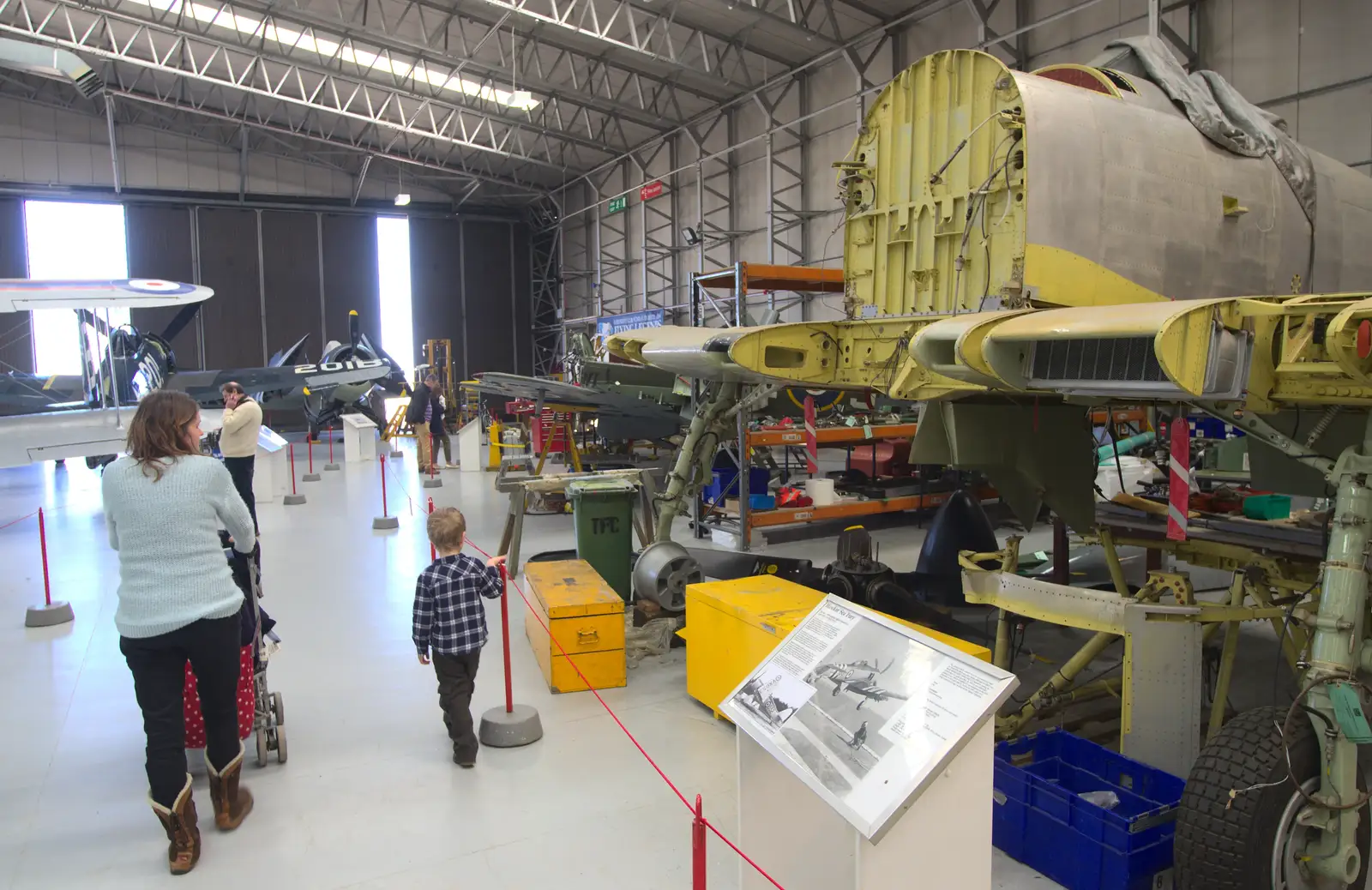 More planes in bits, from A Day Out at Duxford, Cambridgeshire - 9th March 2014