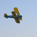 Stearman in flight, A Day Out at Duxford, Cambridgeshire - 9th March 2014