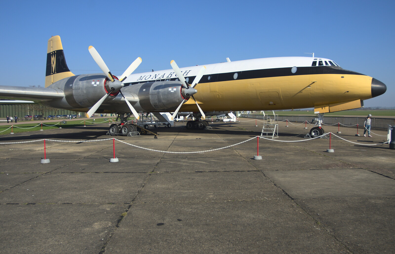 A Monarch Airline's Bristol 175 Britannia from A Day Out at Duxford, Cambridgeshire - 9th March 2014