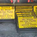 A big stack of 'car park full' signs, A Day Out at Duxford, Cambridgeshire - 9th March 2014