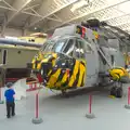 Fred looks at a Sea King helicopter, A Day Out at Duxford, Cambridgeshire - 9th March 2014