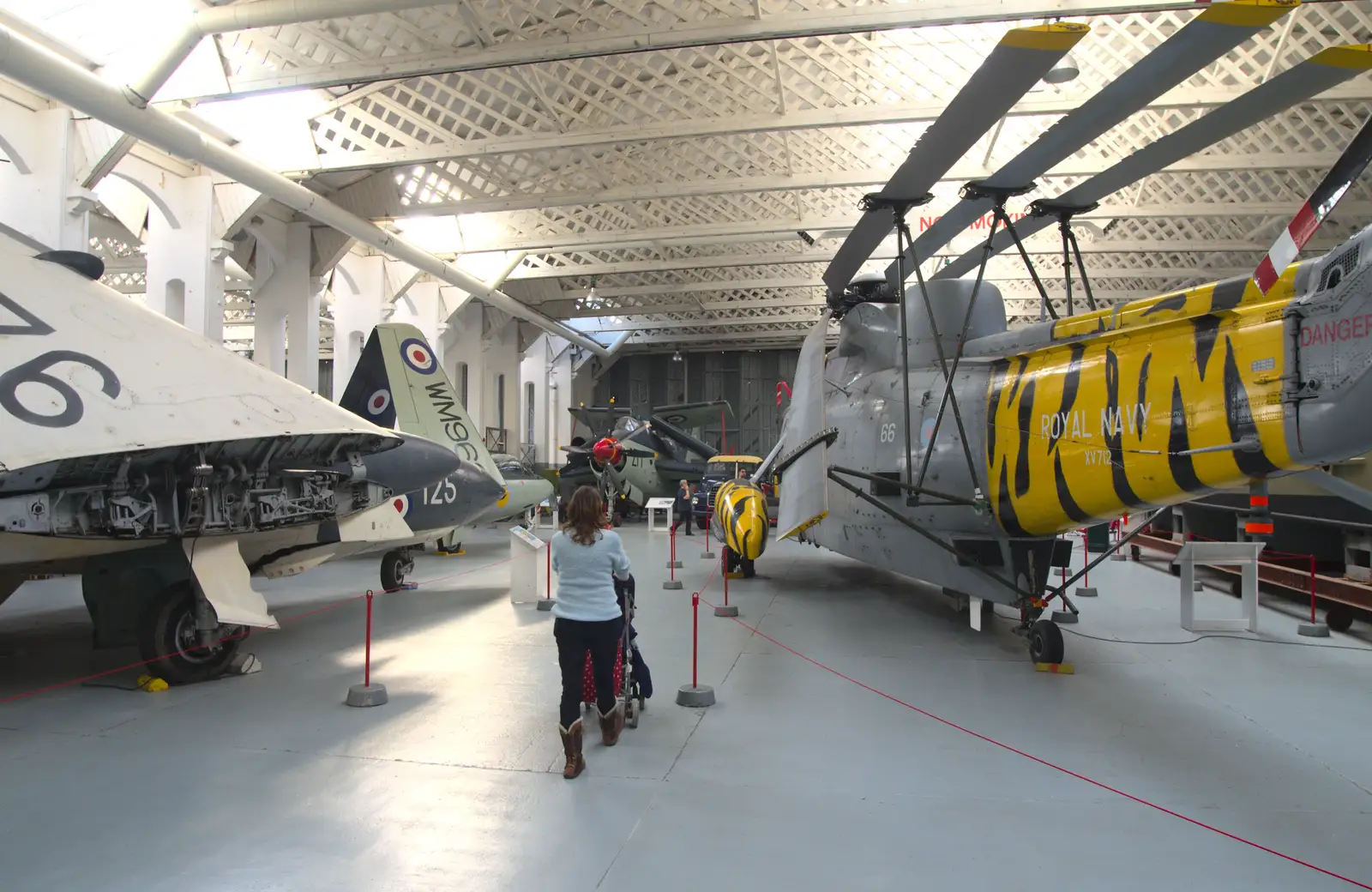 We exit the building, from A Day Out at Duxford, Cambridgeshire - 9th March 2014