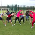 Stretch 'till it hurts, Isobel's Fun Run, Hartismere High, Eye, Suffolk - 23rd March 2014