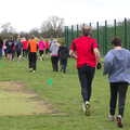 The runners head off, Isobel's Fun Run, Hartismere High, Eye, Suffolk - 23rd March 2014