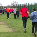 The runners head off, Isobel's Fun Run, Hartismere High, Eye, Suffolk - 23rd March 2014