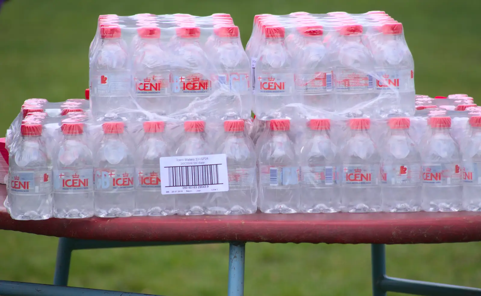 Bottles of water for the finishers, from Isobel's Fun Run, Hartismere High, Eye, Suffolk - 23rd March 2014