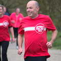Mr. Sport Relief comes in for the finish, Isobel's Fun Run, Hartismere High, Eye, Suffolk - 23rd March 2014