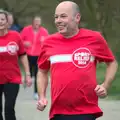 Mr. Sport Relief comes in for the finish, Isobel's Fun Run, Hartismere High, Eye, Suffolk - 23rd March 2014