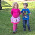 Rosie and Fred take a turn around the garden, On Being Two: Harry's Birthday, Brome, Suffolk - 28th March 2014