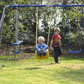 Harry has a swing, On Being Two: Harry's Birthday, Brome, Suffolk - 28th March 2014