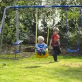 Harry has a swing, On Being Two: Harry's Birthday, Brome, Suffolk - 28th March 2014