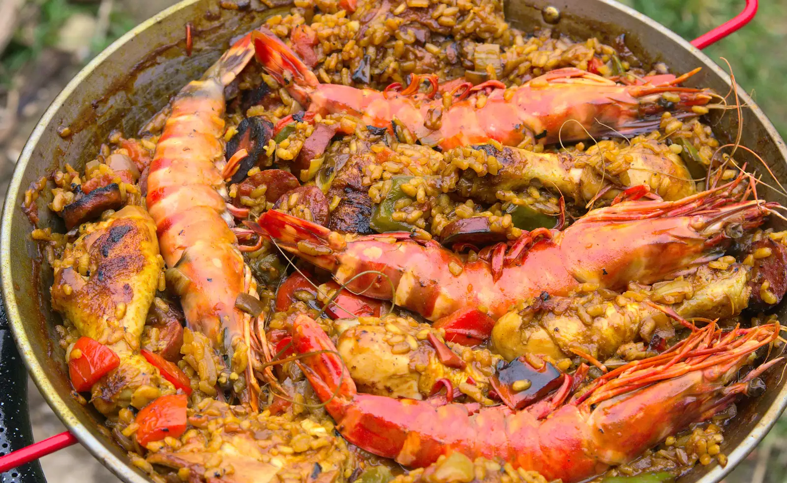 An unconventional paella with chorizo, from On Being Two: Harry's Birthday, Brome, Suffolk - 28th March 2014