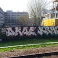 Graffiti on a railway bridge, A Trainey Sort of Week, Liverpool Street, City of London - 3rd April 2014