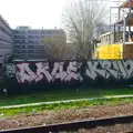 Graffiti on a railway bridge, A Trainey Sort of Week, Liverpool Street, City of London - 3rd April 2014