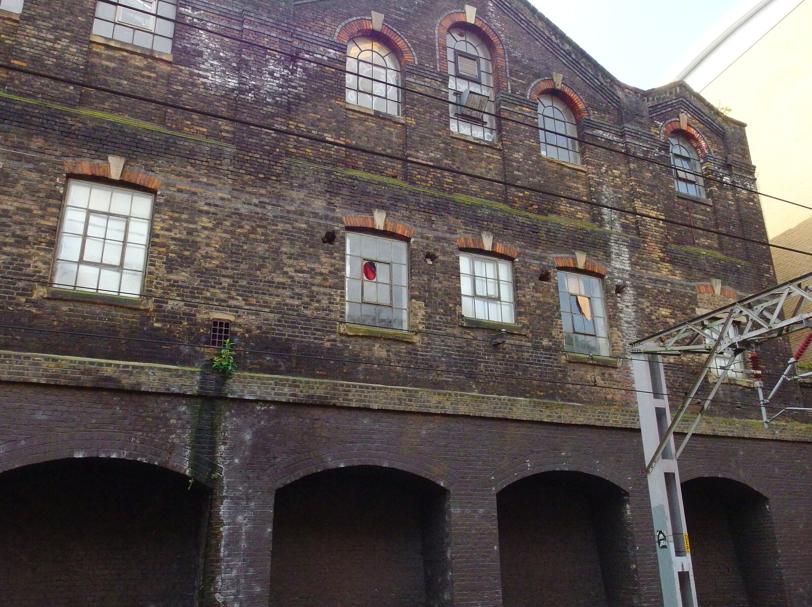 Possibly-derelict buildings from A Trainey Sort of Week, Liverpool Street, City of London - 3rd April 2014
