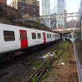 Nosher's train passes a Class 315 tin can, A Trainey Sort of Week, Liverpool Street, City of London - 3rd April 2014