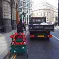 A bike with a large trailer load, A Trainey Sort of Week, Liverpool Street, City of London - 3rd April 2014