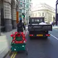 A bike with a large trailer load, A Trainey Sort of Week, Liverpool Street, City of London - 3rd April 2014