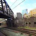 A bridge over the railway, A Trainey Sort of Week, Liverpool Street, City of London - 3rd April 2014