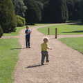 Fred and Harry run around, A Trip to Audley End House, Saffron Walden, Essex - 16th April 2014