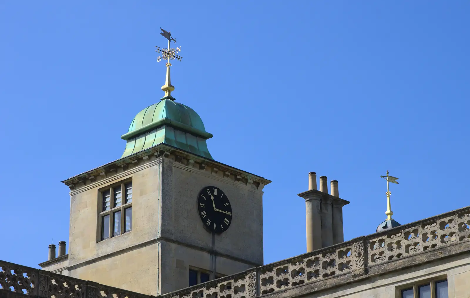 Audley clock tower, from A Trip to Audley End House, Saffron Walden, Essex - 16th April 2014