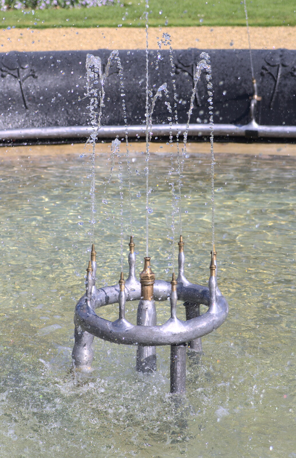 A fountain from A Trip to Audley End House, Saffron Walden, Essex - 16th April 2014