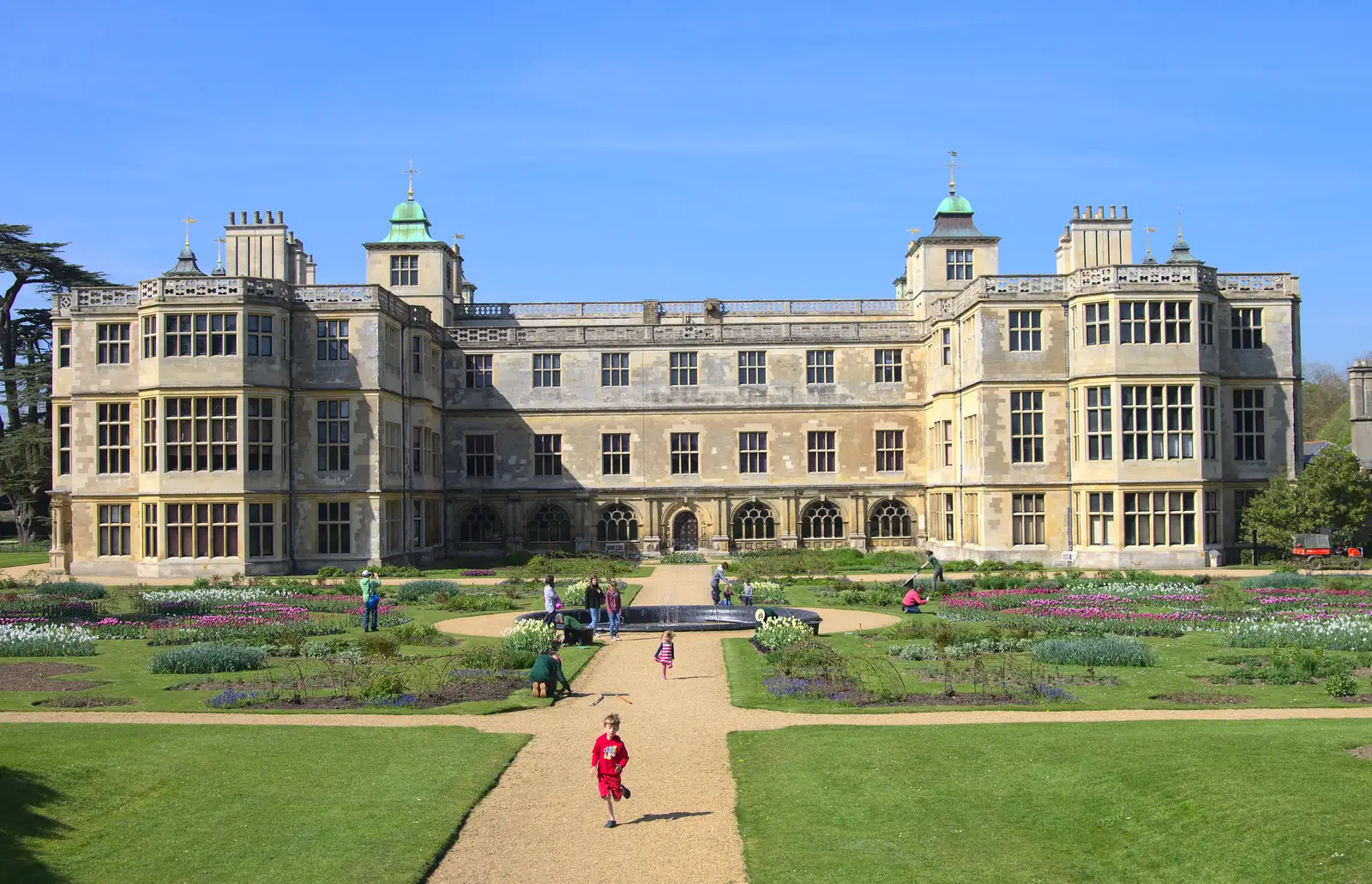 The impressive aspect of Audley End House, from A Trip to Audley End House, Saffron Walden, Essex - 16th April 2014