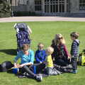 Time for a picnic on the lawn, A Trip to Audley End House, Saffron Walden, Essex - 16th April 2014