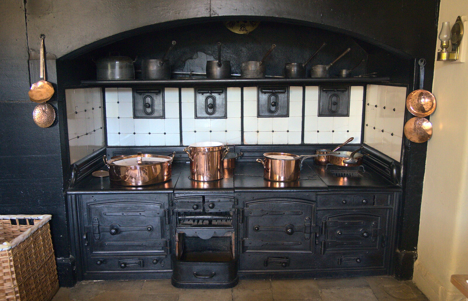 An impressive range cooker from A Trip to Audley End House, Saffron Walden, Essex - 16th April 2014
