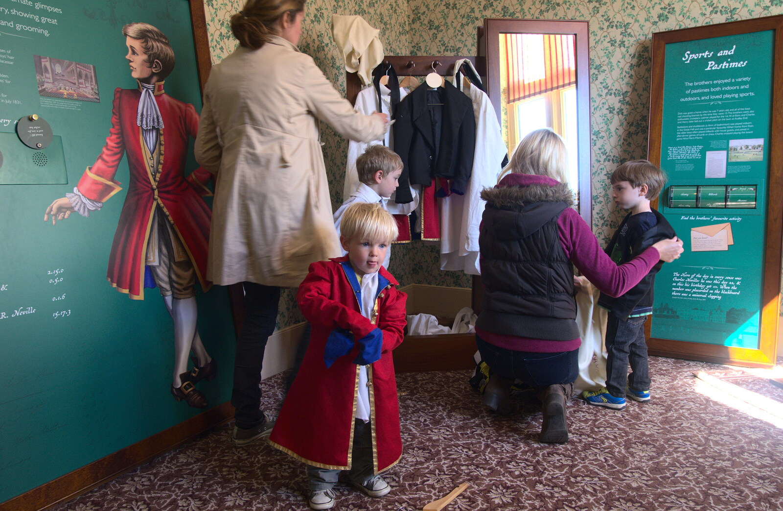 Harry dresses up as Little Lord Fauntleroy from A Trip to Audley End House, Saffron Walden, Essex - 16th April 2014