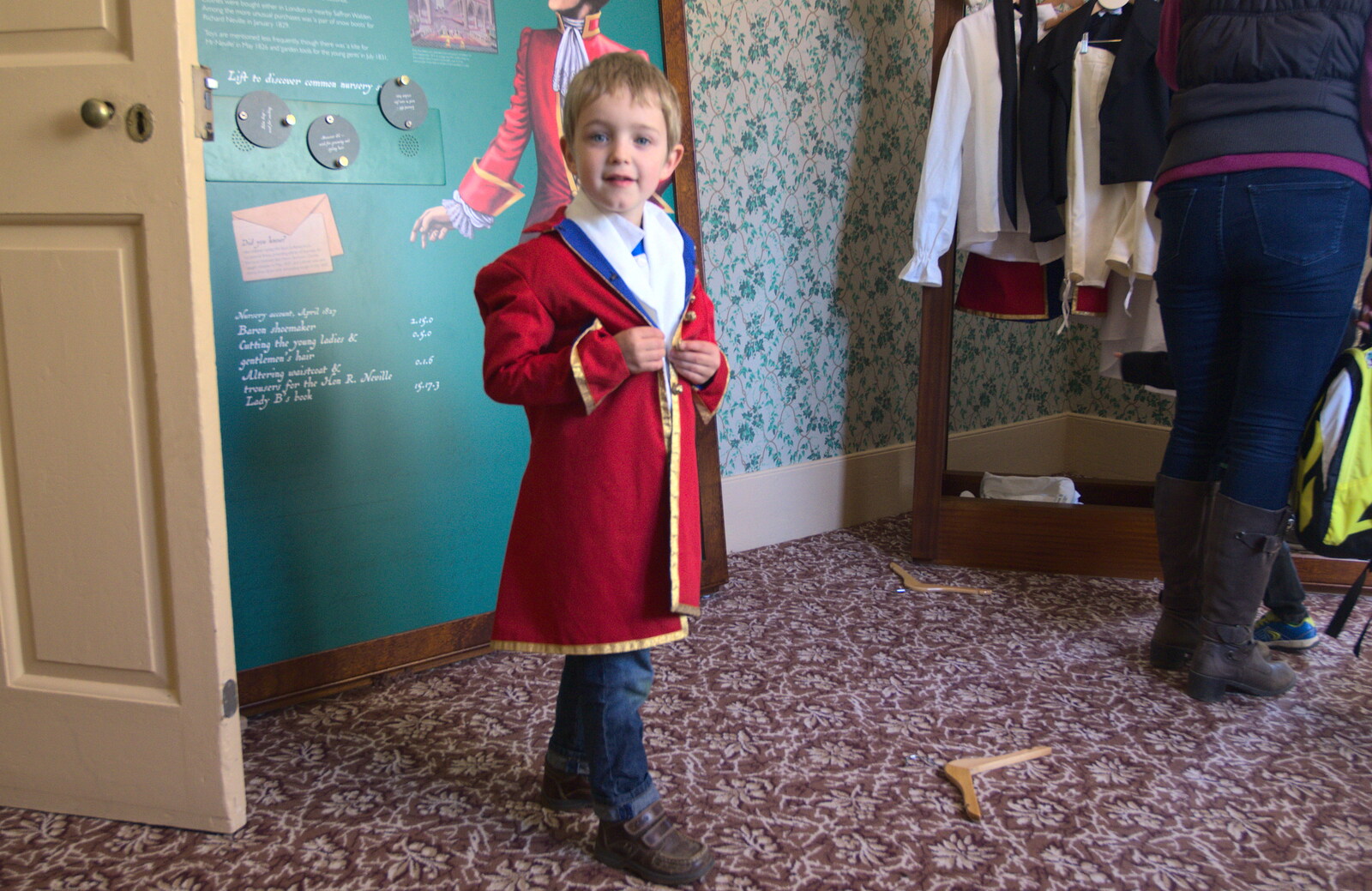 Fred has a go from A Trip to Audley End House, Saffron Walden, Essex - 16th April 2014