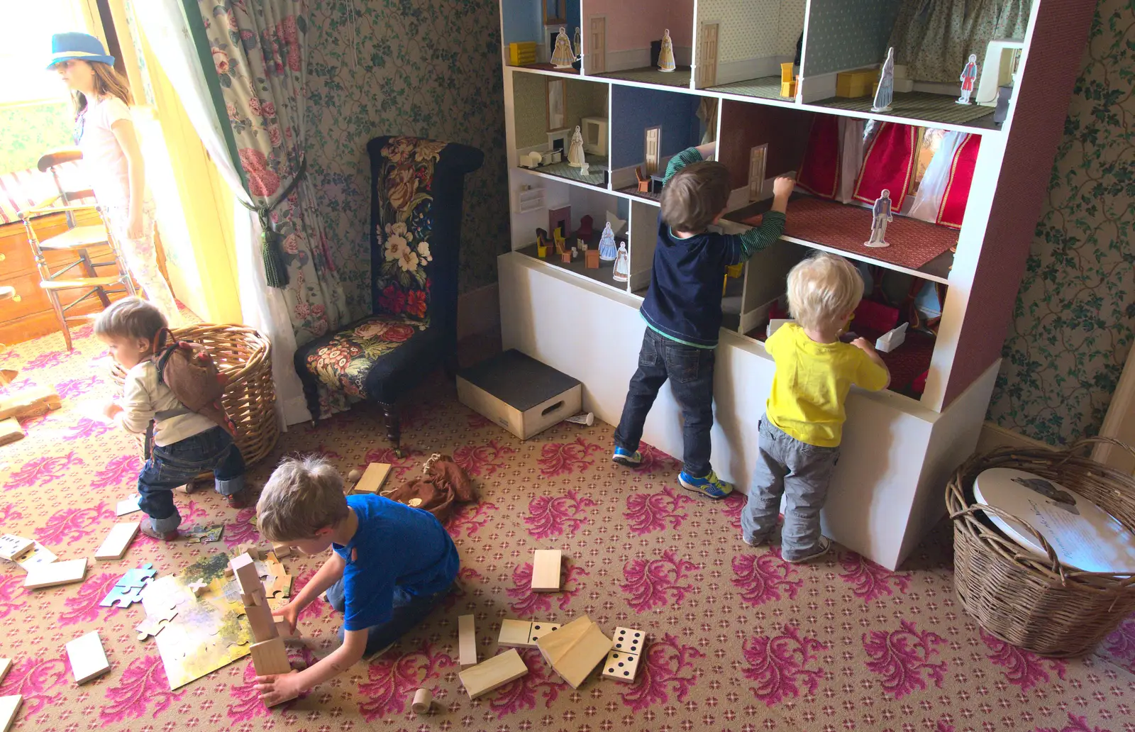 Playtime in the nursery, from A Trip to Audley End House, Saffron Walden, Essex - 16th April 2014