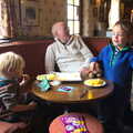 Grandad looks around, The BSCC at the Cross Keys, and a Building Catch Up, Brome and Redgrave, Suffolk - 24th April 2014