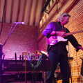 Rob tests his guitar out, The BBs Play Haughley Park Barn, Haughley, Suffolk - 26th April 2014