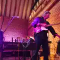 Rob tests his guitar out, The BBs Play Haughley Park Barn, Haughley, Suffolk - 26th April 2014