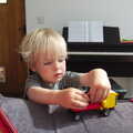 Harry plays with some Lego, The BBs Play Haughley Park Barn, Haughley, Suffolk - 26th April 2014