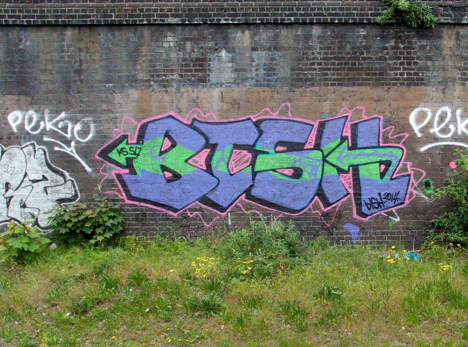 Another new tag: Bish, from Brantham Dereliction, and a SwiftKey Photoshoot, Suffolk and Southwark - 29th April 2014