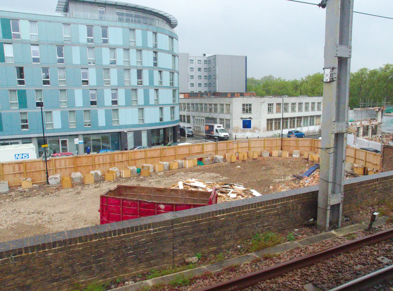 The space where a building used to be, from Brantham Dereliction, and a SwiftKey Photoshoot, Suffolk and Southwark - 29th April 2014