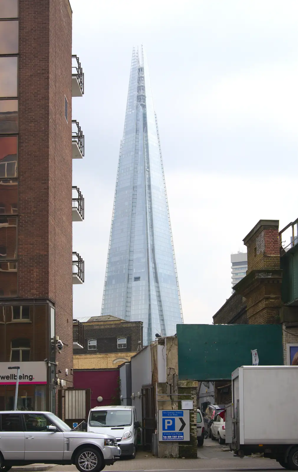 The Shard, from Brantham Dereliction, and a SwiftKey Photoshoot, Suffolk and Southwark - 29th April 2014