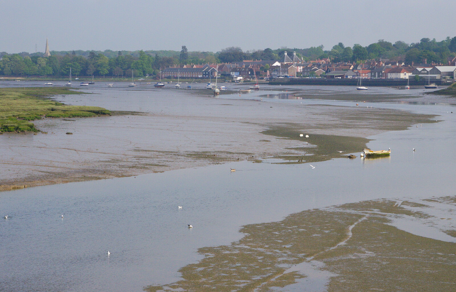 The mudflats and river at Manningtree from Brantham Dereliction, and a SwiftKey Photoshoot, Suffolk and Southwark - 29th April 2014