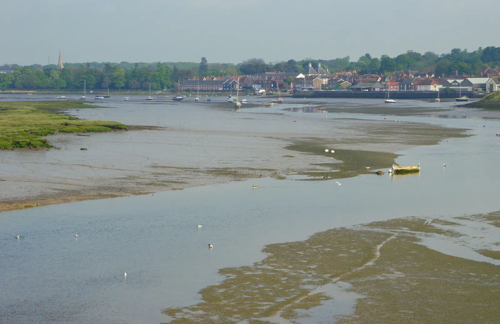 The mudflats and river at Manningtree, from Brantham Dereliction, and a SwiftKey Photoshoot, Suffolk and Southwark - 29th April 2014