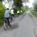 The cycle gang head off from Billingford, The BSCC at the Burston Crown, and the Oaksmere Re-opens, Brome, Suffolk - 1st May 2014