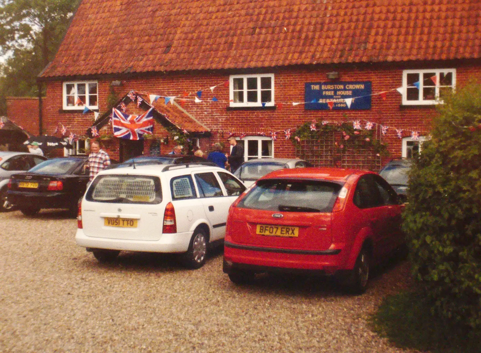 There's a bog-wall photo of the Crown from 2012, from The BSCC at the Burston Crown, and the Oaksmere Re-opens, Brome, Suffolk - 1st May 2014