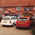 There's a photo on the bog wall with Jo's old car, The BSCC at the Burston Crown, and the Oaksmere Re-opens, Brome, Suffolk - 1st May 2014