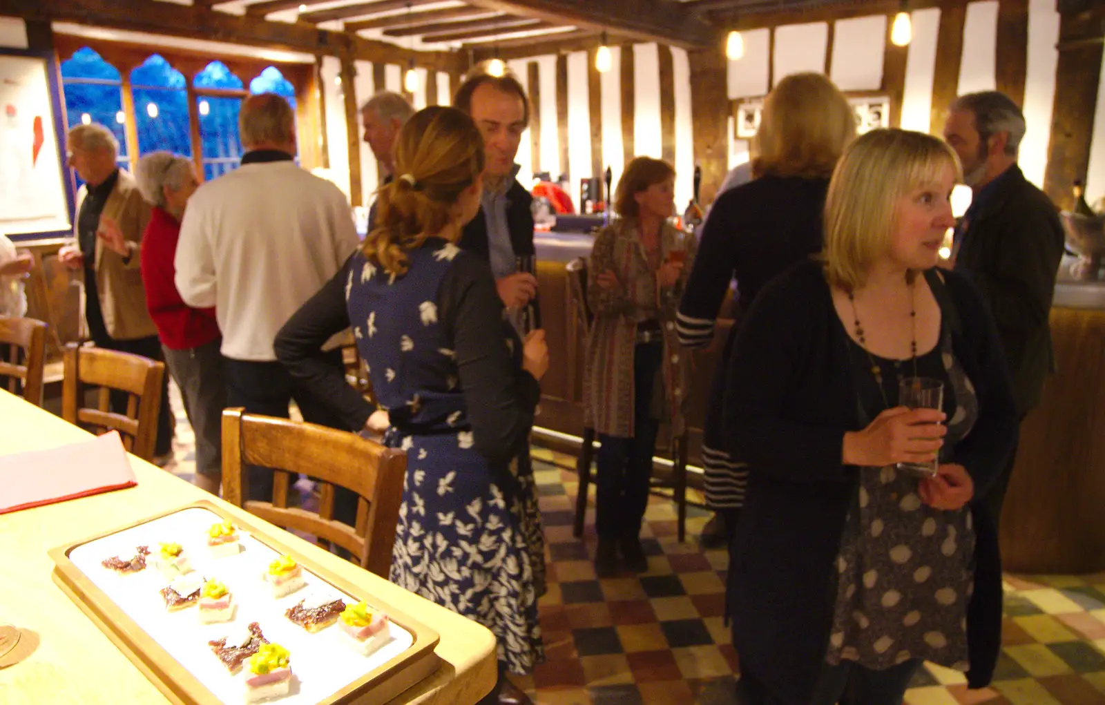 Canapes in the Oaksmere bar, from The BSCC at the Burston Crown, and the Oaksmere Re-opens, Brome, Suffolk - 1st May 2014