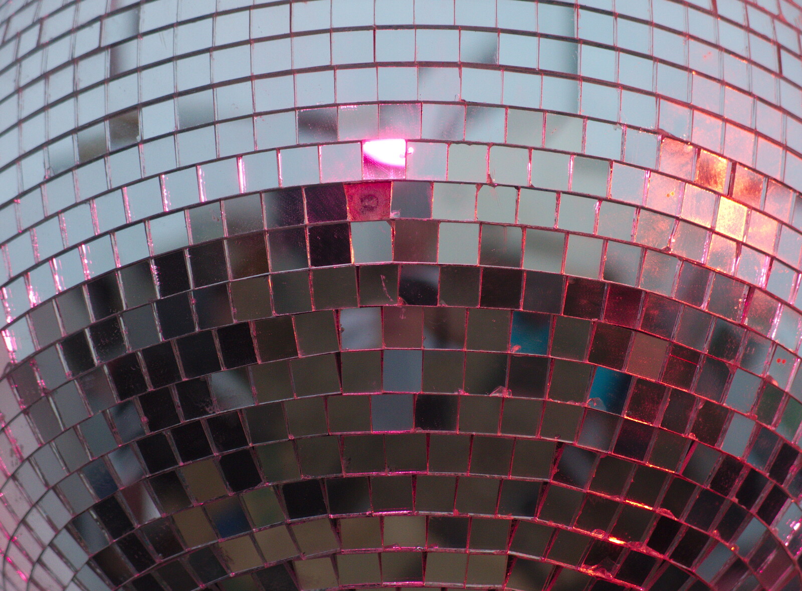 The pub's optimistic disco ball from BBs' Coldest Gig and a Wavy Barbeque, Botesdale and Stuston, Suffolk, 3rd May 2014
