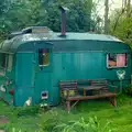 Wavy's old caravan slowly blends into the ground, BBs' Coldest Gig and a Wavy Barbeque, Botesdale and Stuston, Suffolk, 3rd May 2014