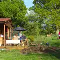 Wavy roams around near the cabin, BBs' Coldest Gig and a Wavy Barbeque, Botesdale and Stuston, Suffolk, 3rd May 2014