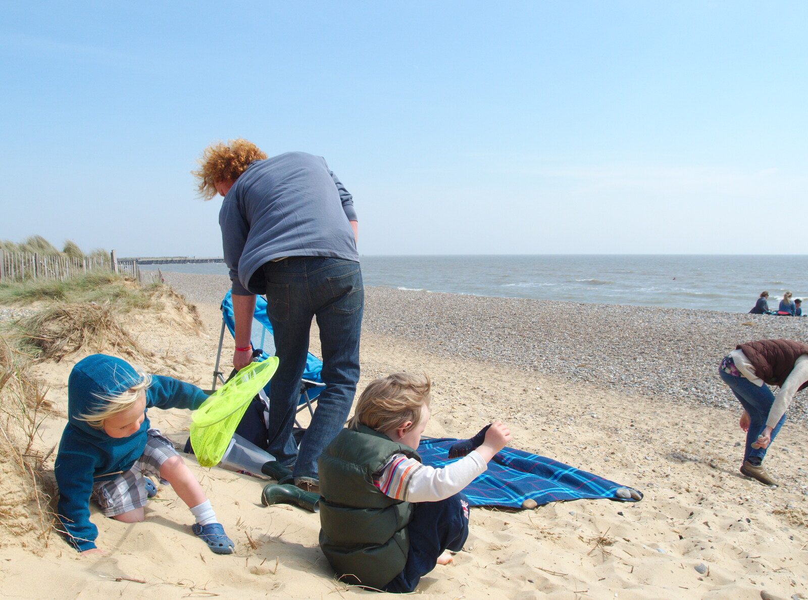 Wavy on the beach from Life's A Windy Beach, Walberswick, Suffolk - 5th May 2014